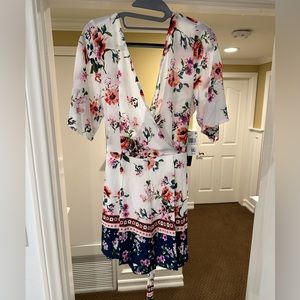 Long sleeve floral romper